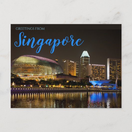 Singapur Postkarte (Vorderseite)