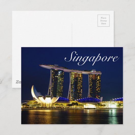 Singapur Postkarte (Vorne/Hinten)