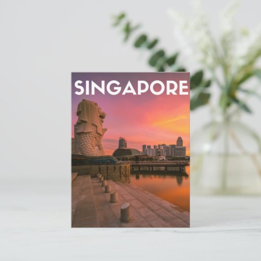 Singapur Postkarte (Stehend Vorderseite)