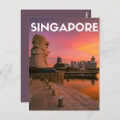 Singapur Postkarte (Vorne/Hinten)