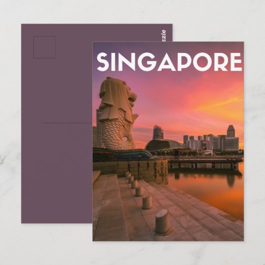 Singapur Postkarte (Vorne/Hinten)