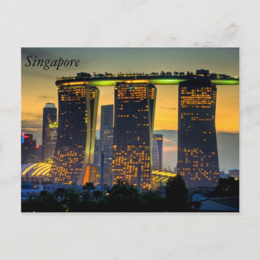 Singapur Postkarte (Vorderseite)