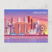 Singapur Postkarte (Vorderseite)