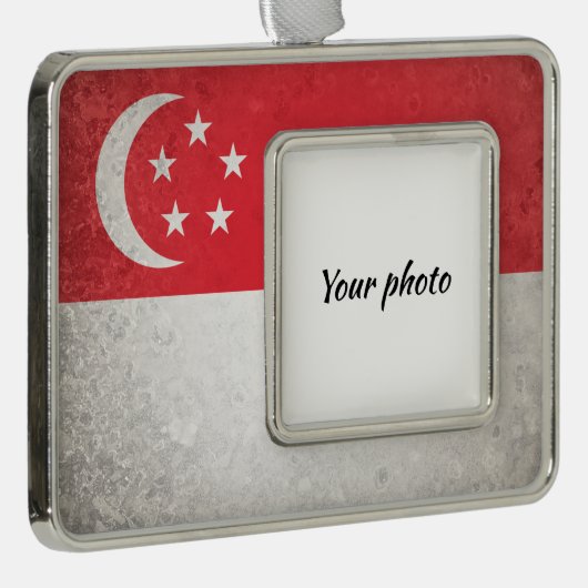 Singapur Rahmen-Ornament Silber (Rechts)
