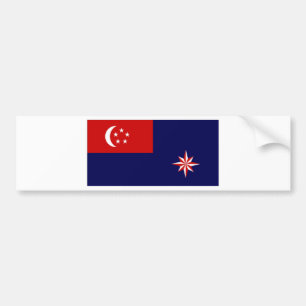 Singapur-Regierungs-Fahne Autoaufkleber