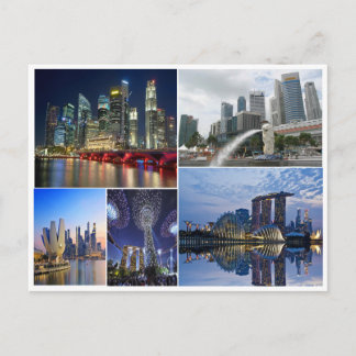 Singapur Reisegarten an der Bucht Postkarte