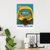 Singapur-Reiseplakat - American President Lines Poster (Heimbüro)