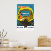 Singapur-Reiseplakat - American President Lines Poster (Küche)