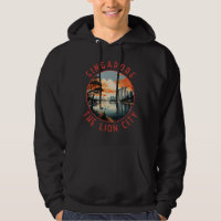 Singapur Retro Distressed Circle