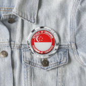 Singapur-Runde Button (Beispiel)