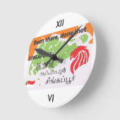 Singapur Runde Wanduhr (Winkel)