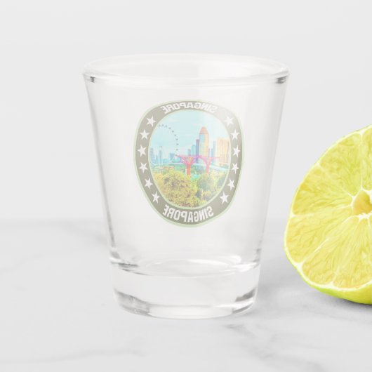 Singapur Schnapsglas (Rückseite)