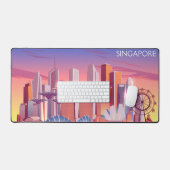 Singapur Schreibtischunterlage (Tastatur & Maus)