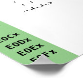 Singapur Schriftart Ligatures Poster (Ecke)