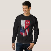 Singapur: Singapur wird von amerikanischen Flaggen Sweatshirt (Vorne ganz)