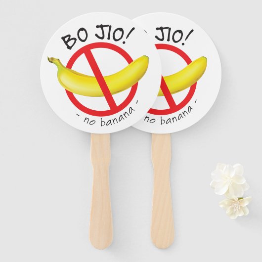 Singapur Singlish - Bo Jio - Keine Einladung, kein Fächer (Vorne und Hinten)