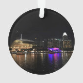Singapur Skyline #2 Ornament (Rückseite)