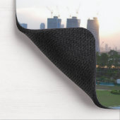 Singapur-Skyline am Sonnenuntergang Mousepad (Ecke)