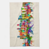 Singapur-Skyline Geschirrtuch (Vertikal)