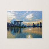 Singapur Skyline im Sonnenlicht Puzzle (Horizontal)