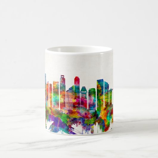 Singapur-Skyline Kaffeetasse (Mittel)