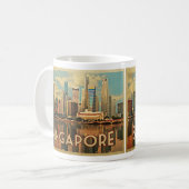 Singapur Skyline Kaffeetasse (Vorderseite Links)