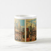 Singapur Skyline Kaffeetasse (Mittel)