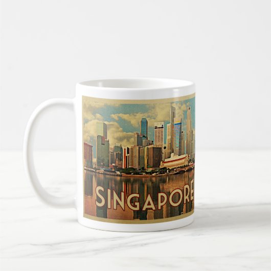 Singapur Skyline Kaffeetasse (Links)
