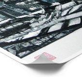 Singapur Skyline - Leinwand Art Print Poster (Ecke)