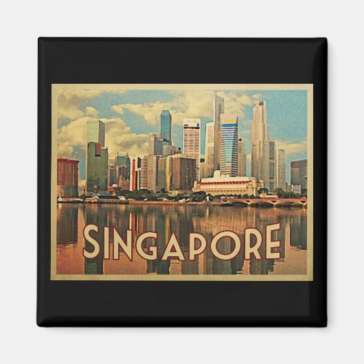 Singapur Skyline Magnet (Vorne)