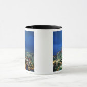 Singapur Skyline nachts, Singapur Tasse (Zentrum)