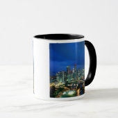 Singapur Skyline nachts, Singapur Tasse (VorderseiteRechts)