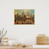Singapur Skyline Poster (Küche)