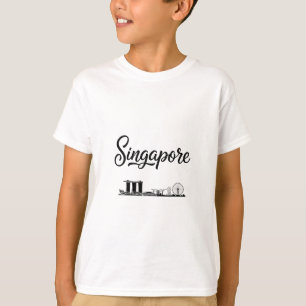 Singapur Skyline Reise Urlaub Outfits T-Shirt
