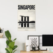 Singapur Skyline Wandkunst, Marina Bay Sands Poster (Heimbüro)