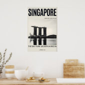 Singapur Skyline Wandkunst, Marina Bay Sands Poster (Küche)