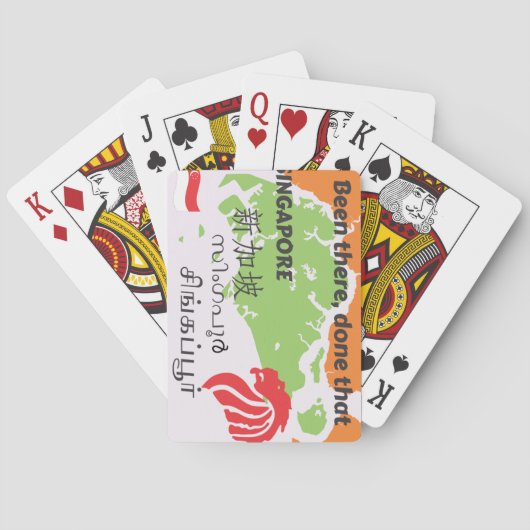 Singapur Spielkarten (Rückseite)