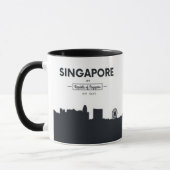 Singapur, Stadt-Koordinaten der China-| Tasse (Links)