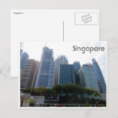 Singapur Stadt Postkarte (Vorne/Hinten)