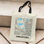 Singapur Stadtplan-Tragetasche Tragetasche
