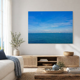 Singapur Strait Ocean View mit Cargo Ships Poster