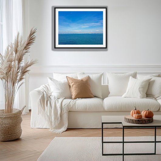 Singapur Strait Ocean View mit Cargo Ships Poster