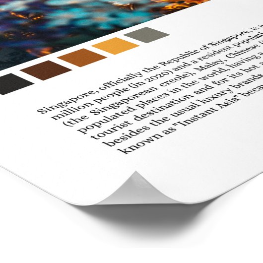 Singapur - Südostasien Poster (Ecke)