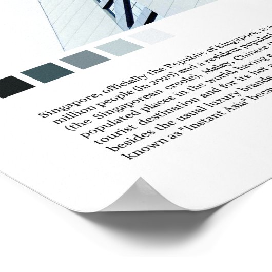 Singapur - Südostasien Poster (Ecke)