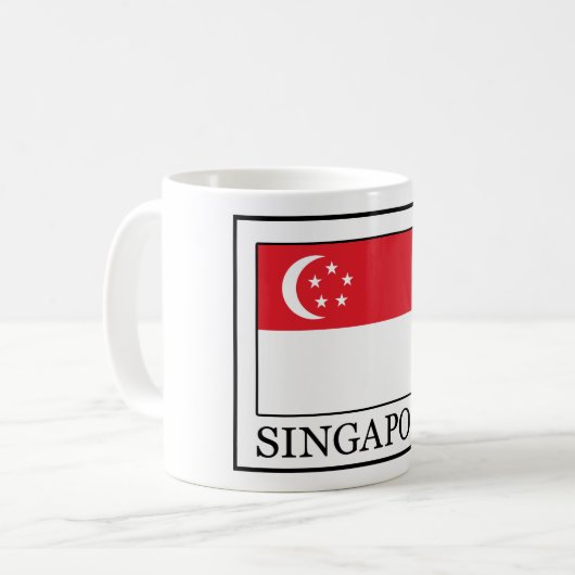 Singapur-Tasse Kaffeetasse (Vorderseite Links)