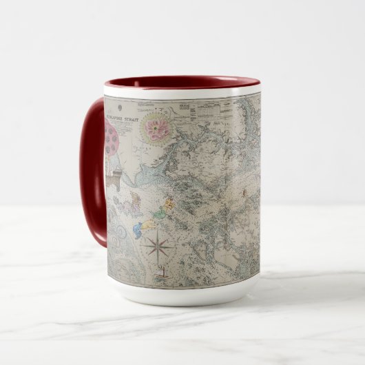 Singapur-Tea-Monster Tasse (Vorderseite Links)