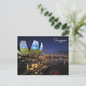 Singapur Travel Postcard - Art Science Museum Postkarte (Stehend Vorderseite)