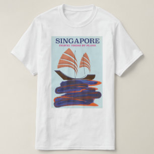 Singapur "Travel there by Flugzeug" T-Shirt