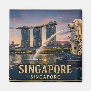 🌏 Singapur-Urlaubserinnerung Für Reisende 🌏 Magnet