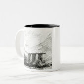 Singapur Views B&W Zweifarbige Tasse (Vorderseite Links)